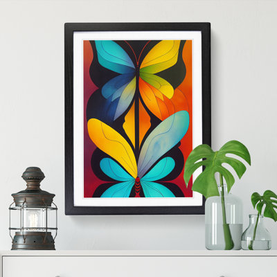 Butterfly Abstract - Single Picture Frame Print
