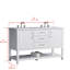 Ensemble de meuble-lavabo double 54 po Vicini-1837354100
