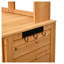 Banc de jardin haut de 65,7 po avec cadre en bois de sapin et structure rustique TopMAX