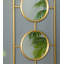 Miroir mural 3 pièces dans un cadre rectangulaire doré, décoration murale pour le salon de la chambre à coucher, 43 po x 16 po