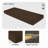 3'' H Customizable Bench Cushion For Indoor/Outdoor Furniture/Chair/Window Seat, Premium 75D High-Resilience Foam-1979858704-1979858703