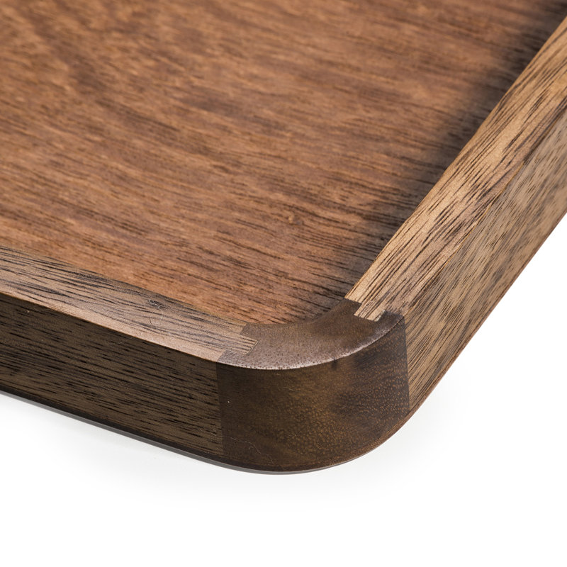 Kalmar Home Acacia Wood Rectangle Serving Tray