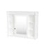 Armoire de salle de bain murale 35 pouces avec miroir et 6 tablettes pour la salle de bain