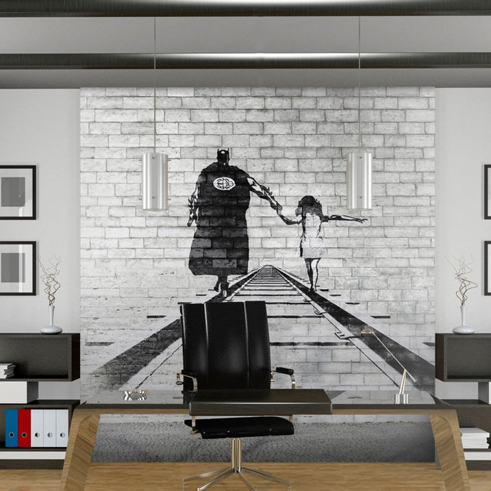 Brick Wall Mural, 91" L x 118.1" W