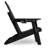 All Weather HDPE Folding Outdoor Adirondack Chair With Cup Holders Durable Oversized Fire Pit Chair Easy Assembly Easy Maintenance Patio Lawn Chair With 380Lbs Load Bearing For Porch, Garden, Backyard, Patio, Deck, Fire Pit, Black（set of 4）-129858118