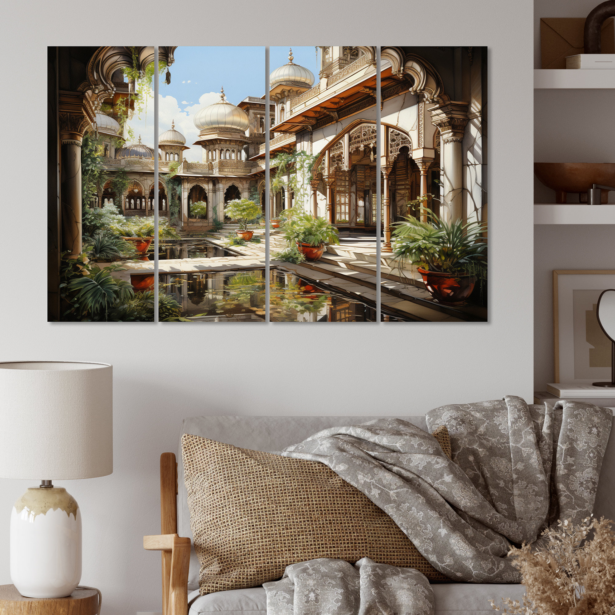 Design Art Indian Art Palace Splendor - Indian Metal Wall Art Living Room Set | Wayfair