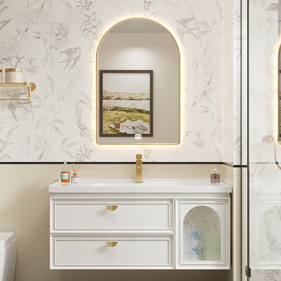 Armoire de salle de bain simple de style français
