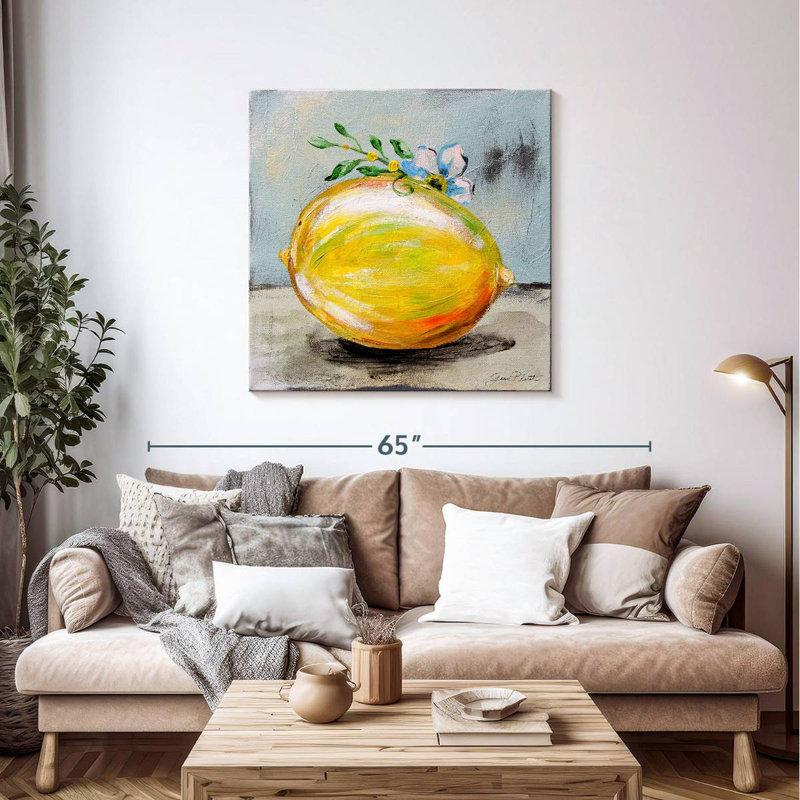 Yarlin, fruit de cuisine abstrait I, H 39 po x l 39 po