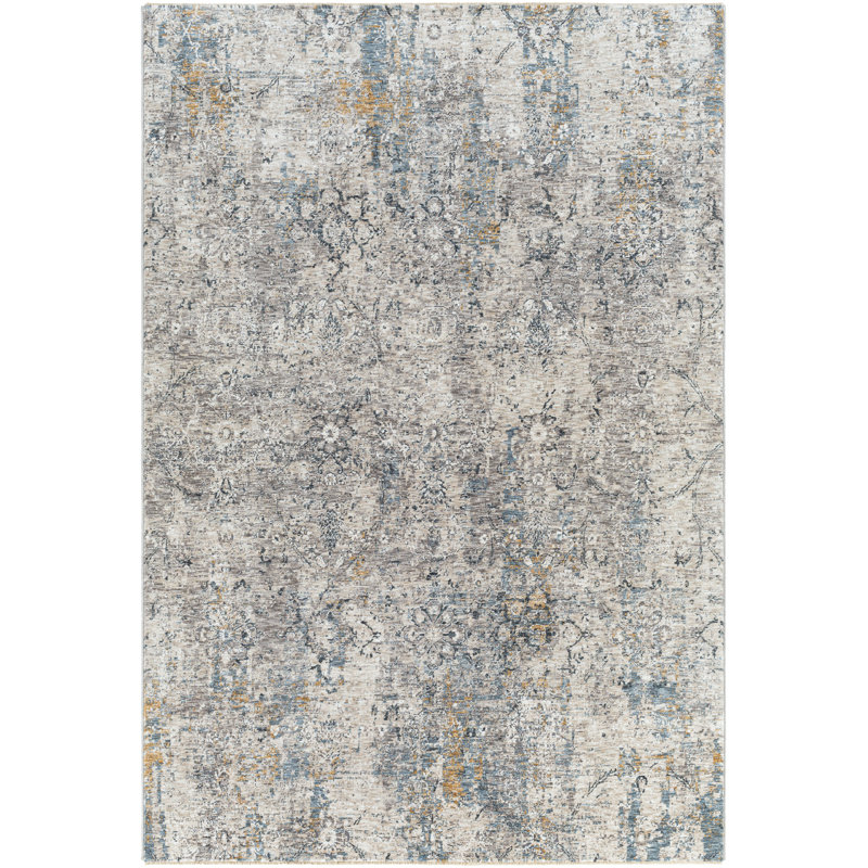 Tapis abstrait gris clair, Rectangle 12 pi x 15 pi