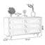 Commodes et commodes rectangulaires en bois manufacturé rouge-brun