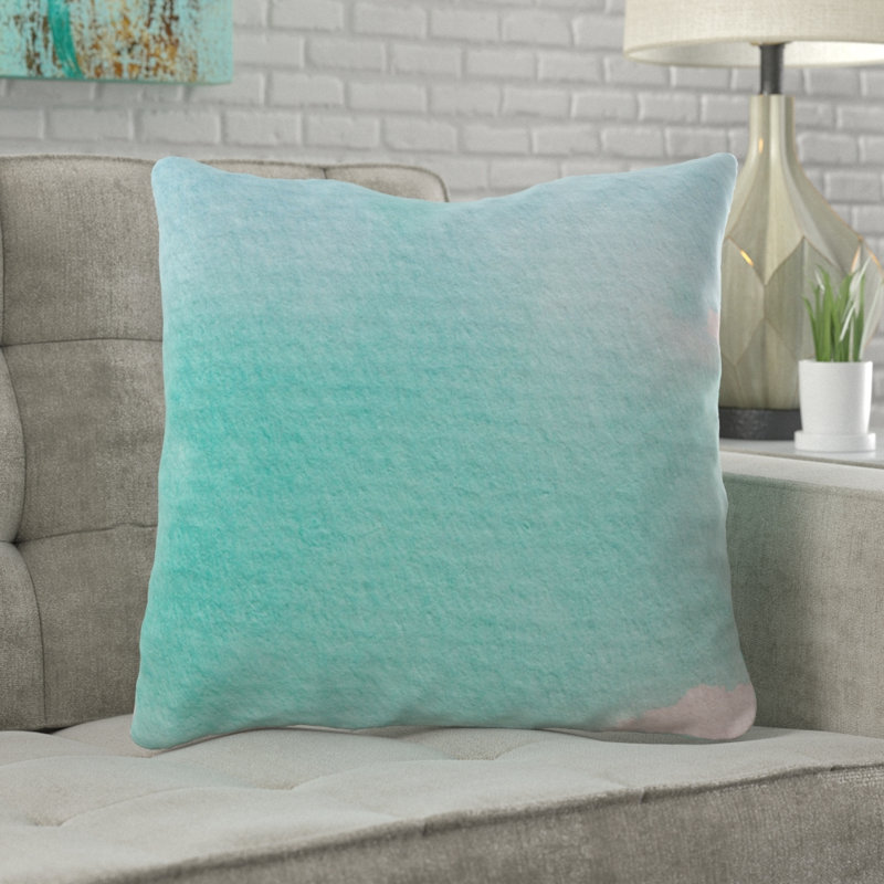 Coussin watercolour Divisadero, Intérieur, Microsuède
