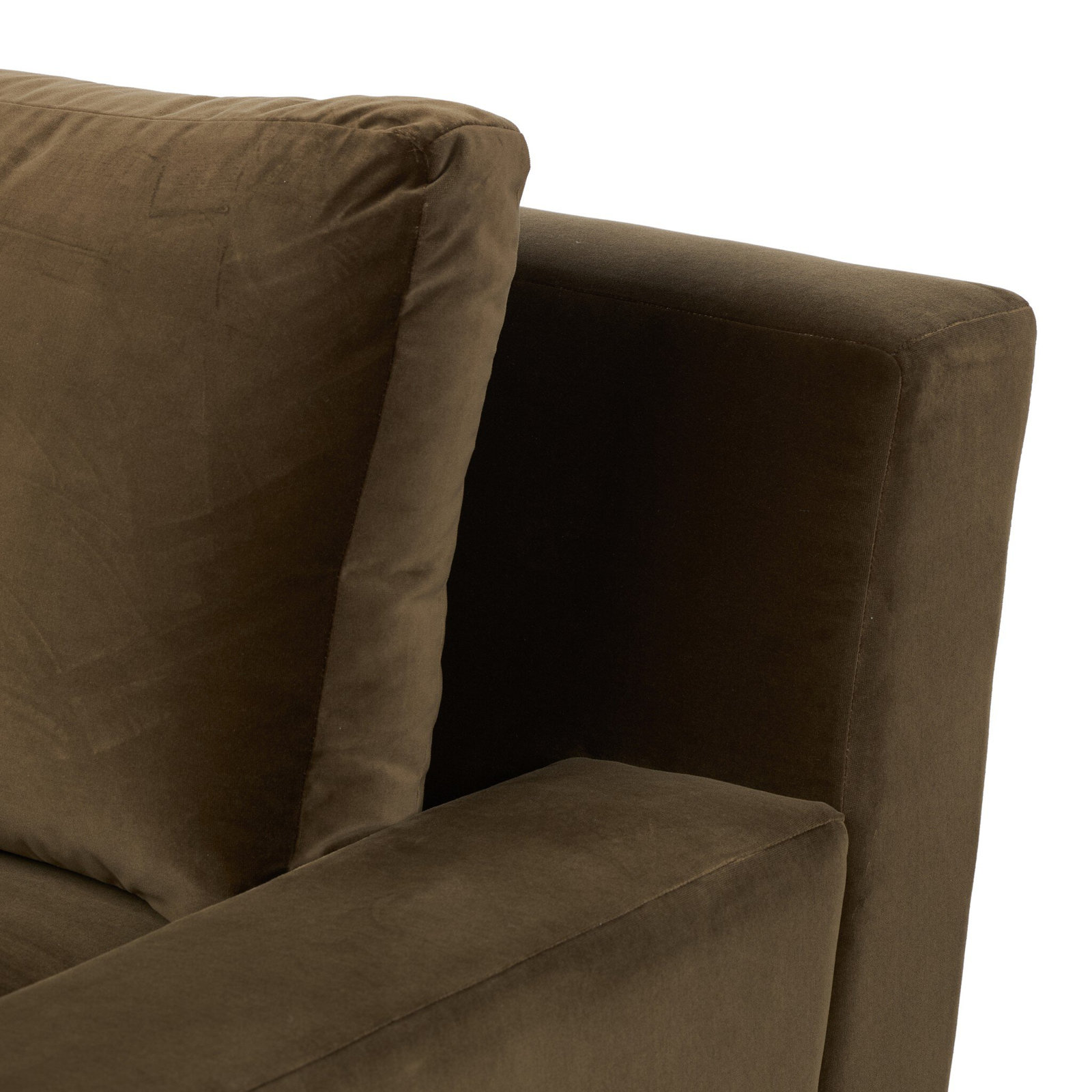 Liv 100" Sofa, Surrey Olive, 33" H x 100" W x 41" D
