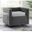 Fauteuil pivotant en velours Booth Performance-2066939163