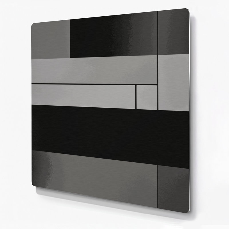 Minimalisme 78, art mural en métal brun, H 32 po x l 32 po