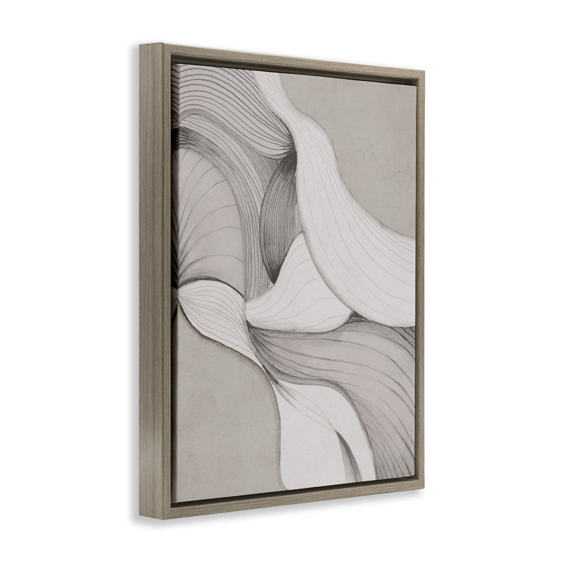 "Monochromatique", art par Jacob Q, Cadre flottant orme Montalcino, H 21 po x l 17 po