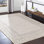 Tapis beige clair / gris anthracite Calvo