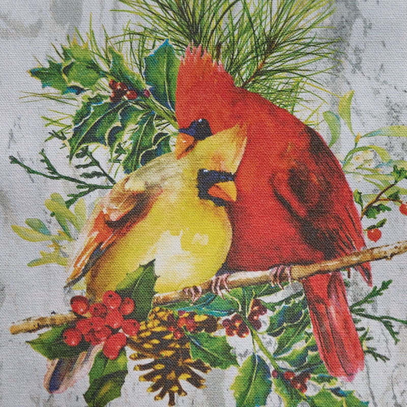  Holiday Cardinal Love Table Runner 13 Inchesx 54 Inches, Green