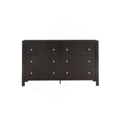 Commode 6 tiroirs avec boutons ronds