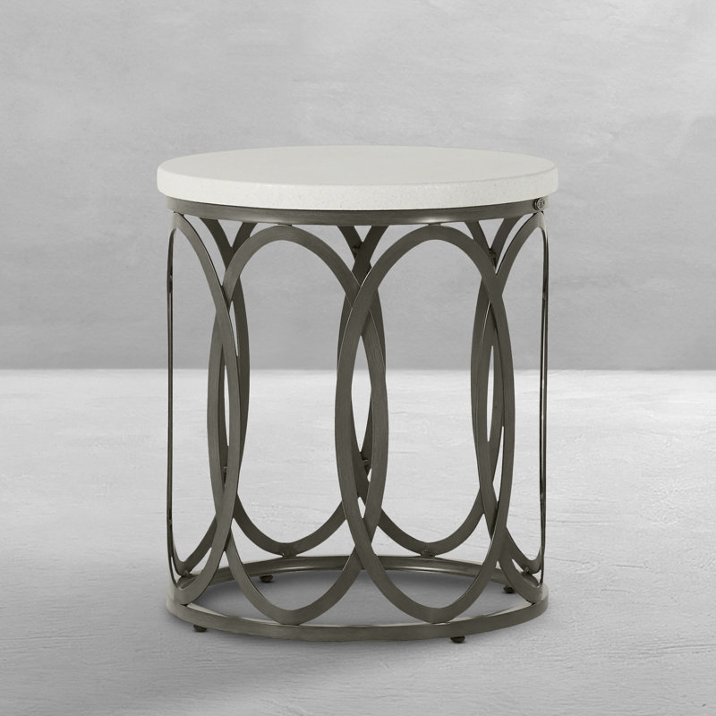 Copeland Ella Side Table, Travertine