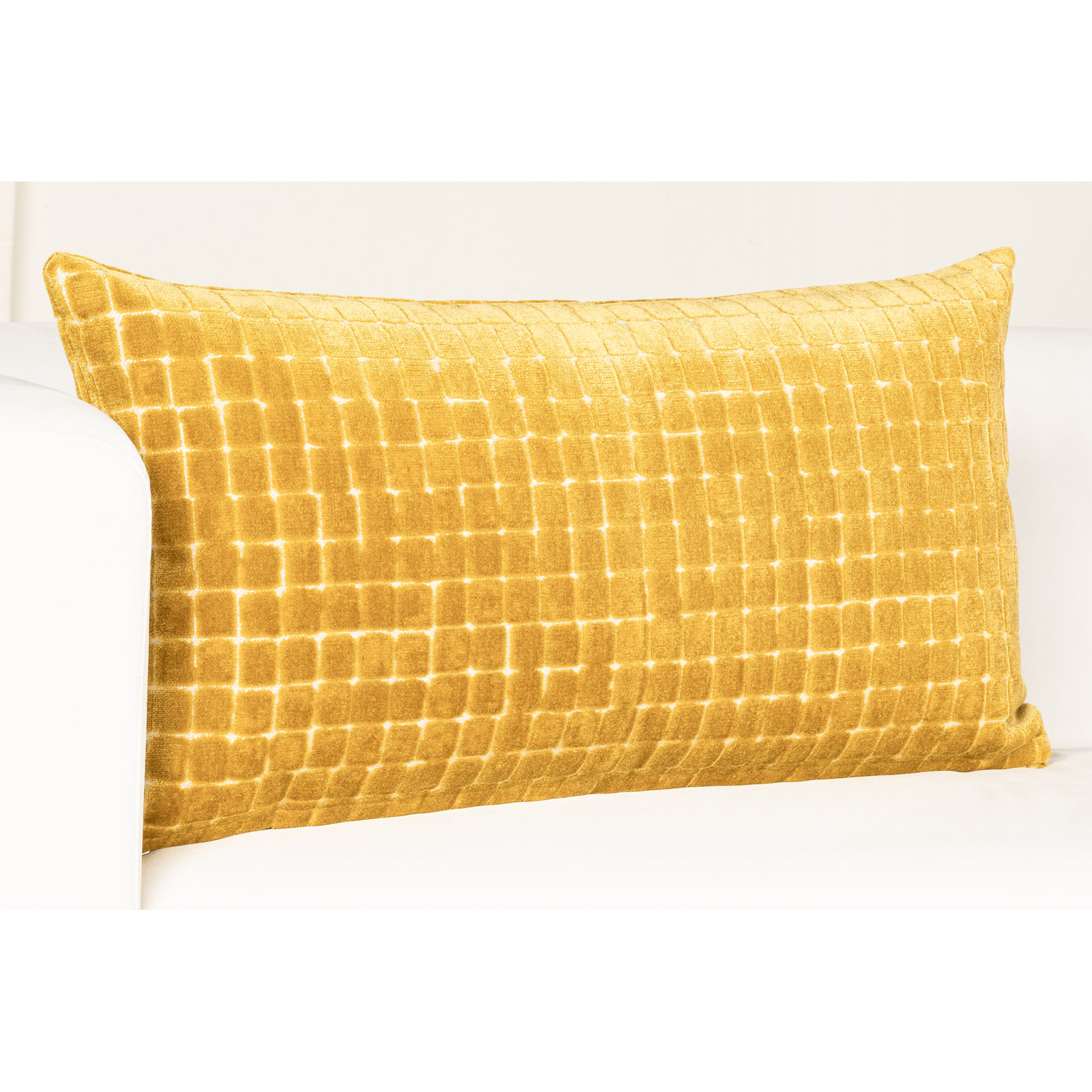 Throw Pillow, Feather, Amber, 21" x 12"