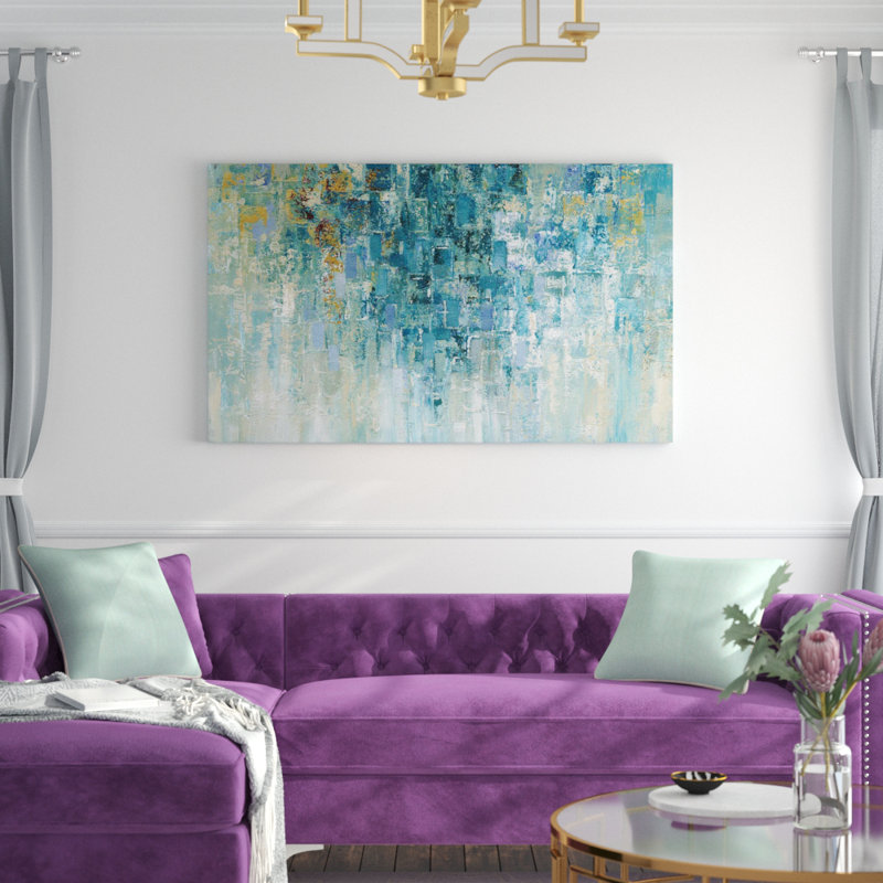 «I Love the Rain» par Nan - reproduction, H 36 po x l 60 po x P 1,5 po, Toile tendue