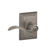 Accent Privacy Door Lever with Addison Rosette
