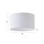 27.5cm H Cotton Drum Pendant Shade ( Screw On )-739123393-763534836