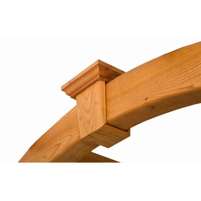 Rosewood Cedar Garden Arbor with Canopy, 88.75"H