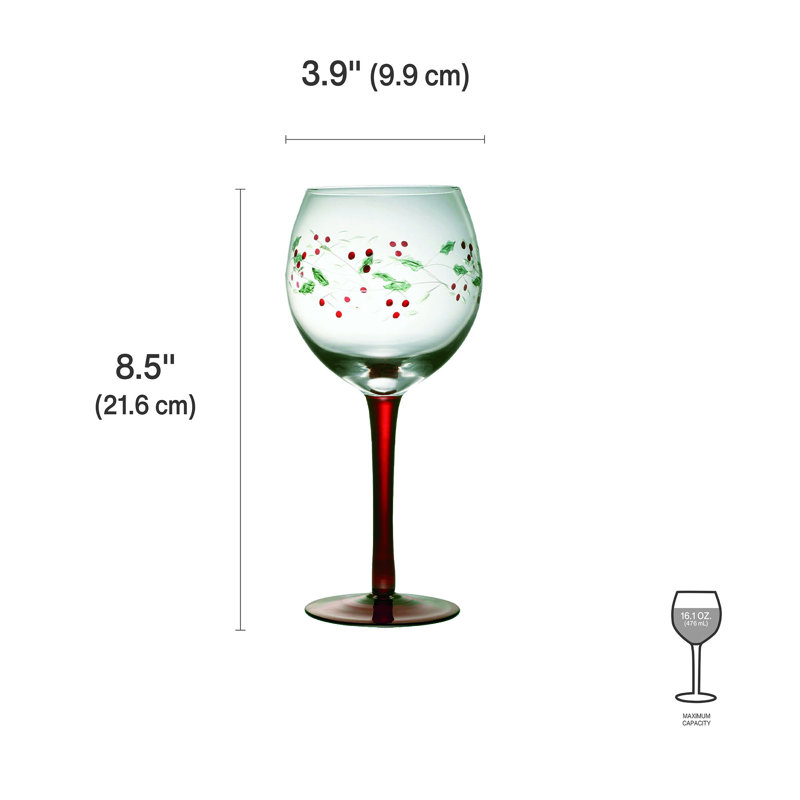 Pfaltzgraff Winterberry 13 oz. Wine Goblets