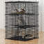 Cage à chat fermée à 3 niveaux, intérieur / extérieur pour chat, chat, parc pour chat