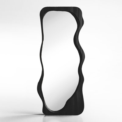 Medieval Style Unique-Shaped Wall-Mounted Floor-Standing Full-Length Mirror