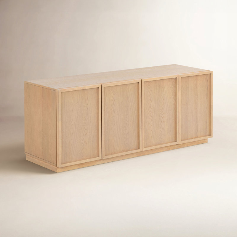 Bronwyn 4 Door Wood Media Stand, Natural