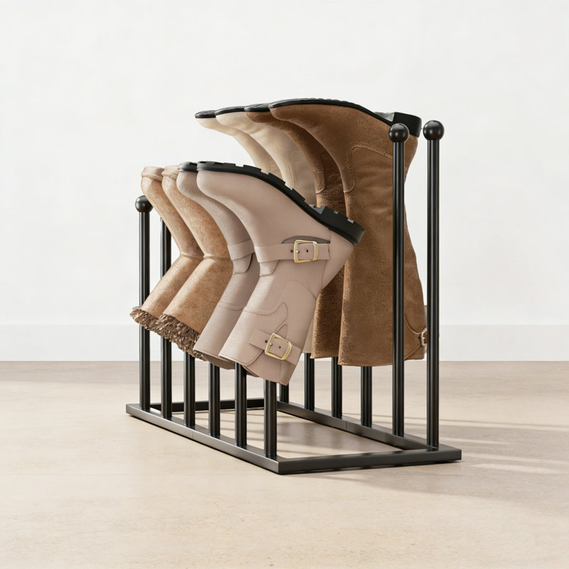 Freestanding Boot Rack, 17.1" H x 23.6" W x 9.84" D