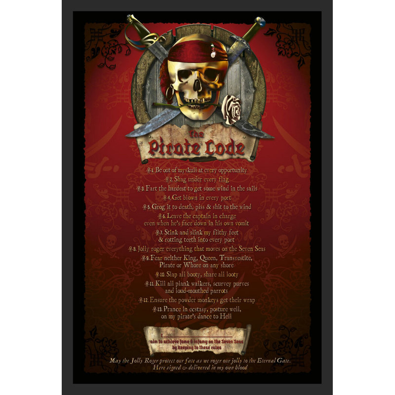 " Pirate Code Typography "