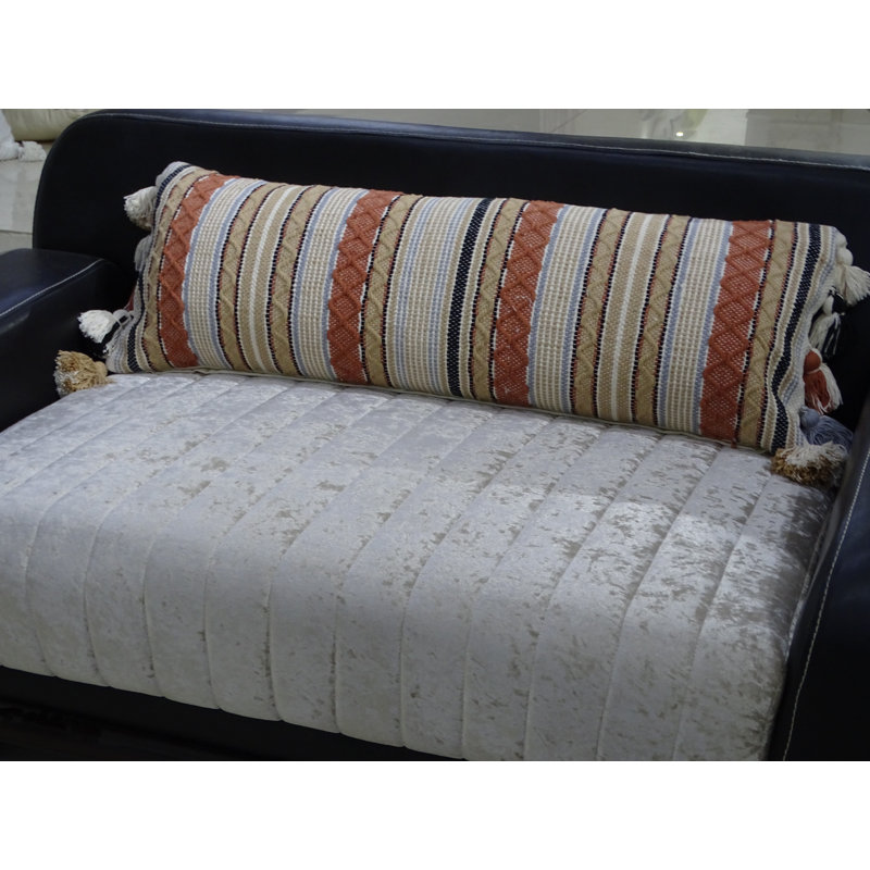 Vibhsa Lumber Pillow 14 X 40 Inches with Tassels