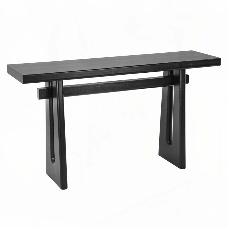 59.2"Long Console Table Sofa Table, Black