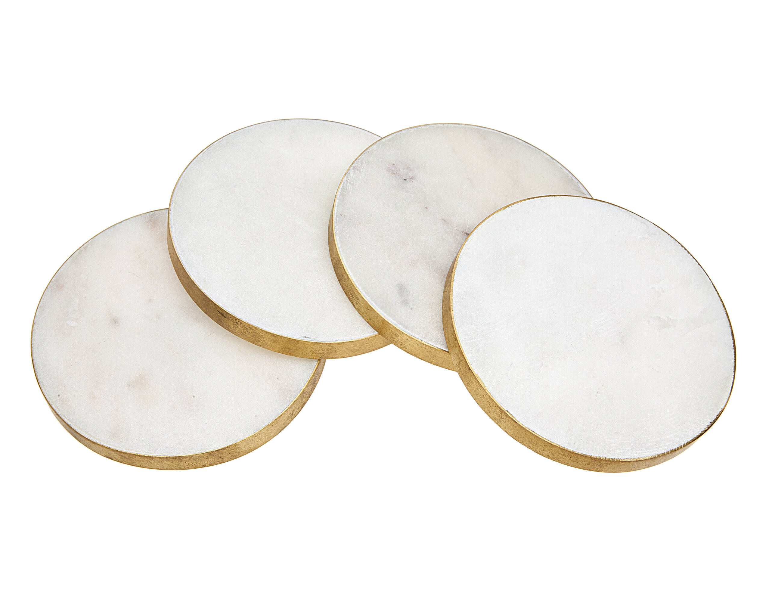 Gold and White Marble Set of 4 Measuring Cups - Cutler's