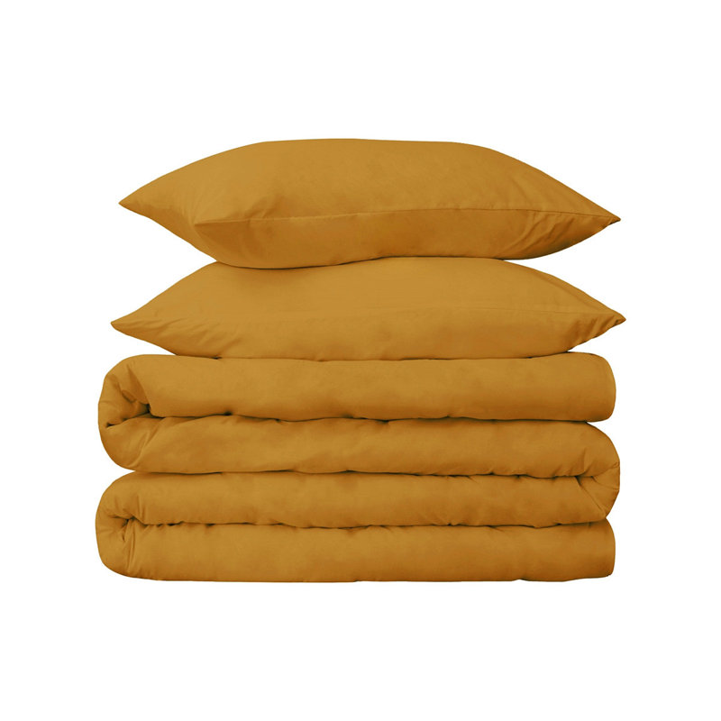 Ensemble de housse de couette 100% coton Seleste, Brun