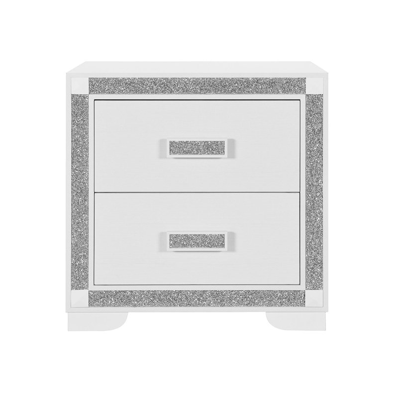 Table de chevet Soulmarie, Blanc