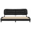 Cadre de lit vidaXL avec DEL sans matelas Hvar noir 200 x 200 cm-121202984-121202979