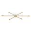 Luminaire suspendu de style bougie en bronze brossé à 6 lumières Roin-1188513237