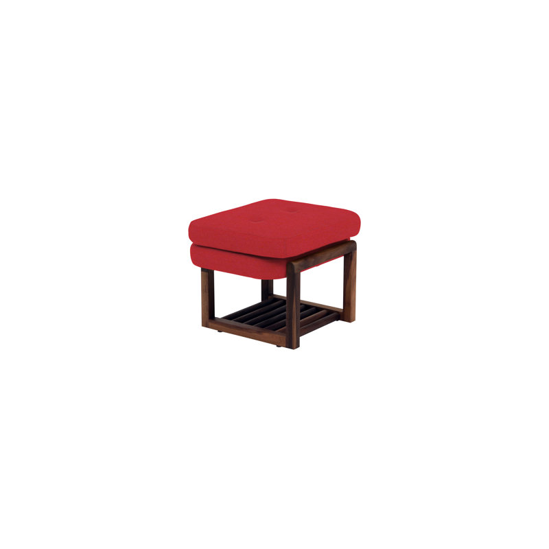 Melinda Upholstered Storage Bench, Berry Red, 18" H x 24" W x 22" D