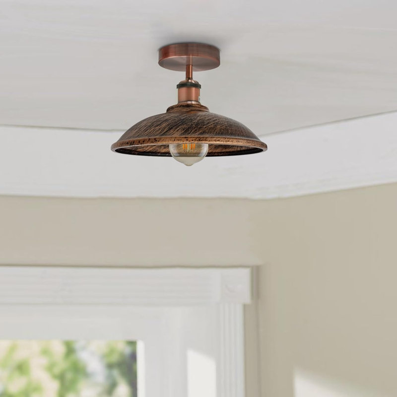 Semi Flush Mount, Brushed Copper