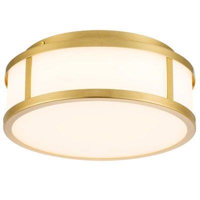 Energy - Smart - Encastré encastré à DEL intégré de 10 pouces au fini laiton antique, haute performance 24 W avec 1225 lumens, 3 températures de couleur au choix 3000 K / 4000 K / 5000 K, gradateurs compatibles à intensité variable,