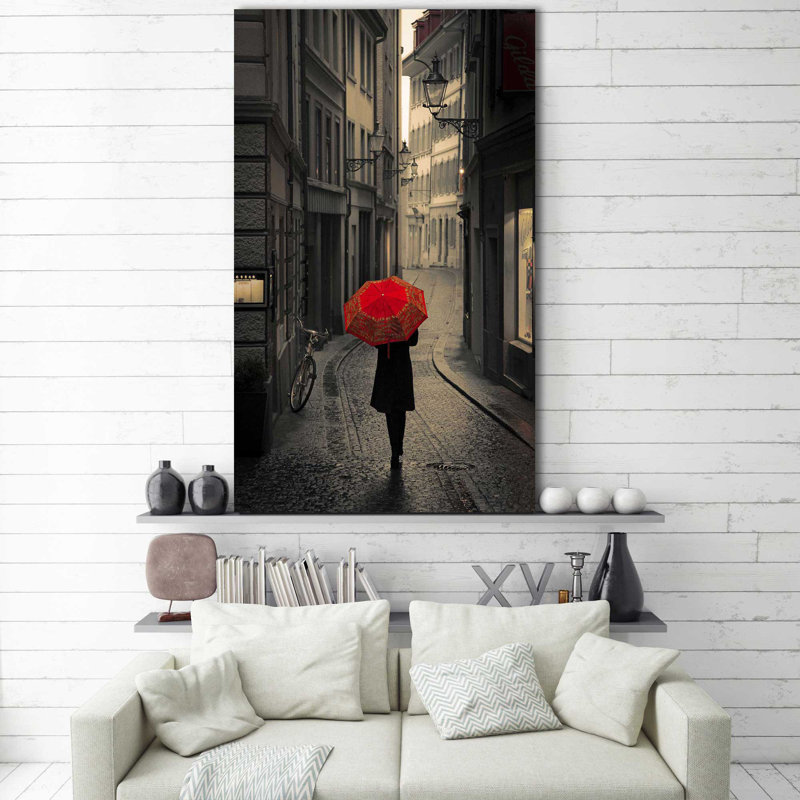 Red Rain par - photographie, Toile tendue, H 60 po x l 36 po x P 1,5 po