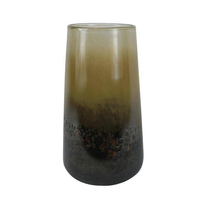 Catalayah Glass Vase For Living Room Furniture, Luxury Decoration Handmade Vase, 38cm H x 19cm W x 19cm D