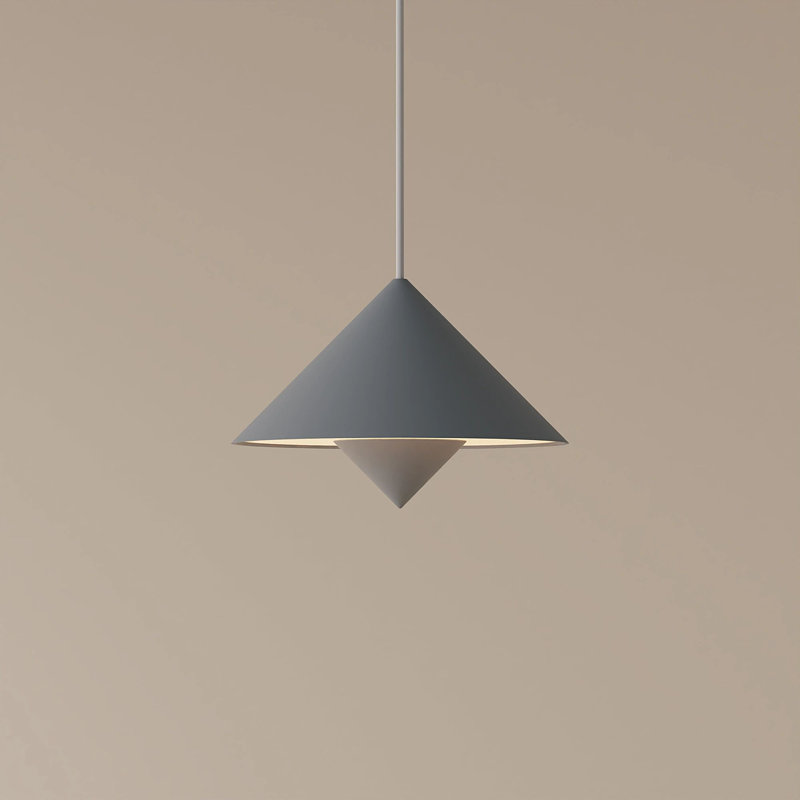 Jai Pendant Light, Sage, 11'' H x 9.84'' W x 9.84'' D, White