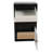 Wall Mounted Parcel Drop Box, Large Capacity Code Lock (Black + White)