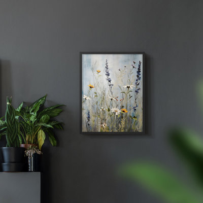 FLORAL Series DCCDxxxxxxxxxxxxxxx - Impression encadrée de qualité supérieure - prête à être accrochée - aucun clou requis