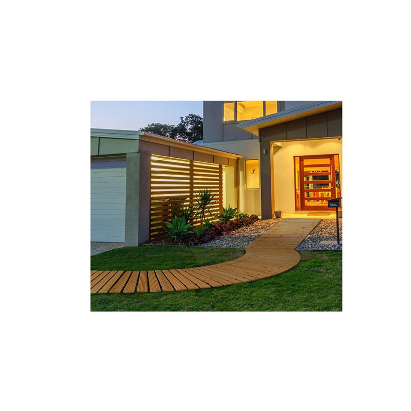 Allée de jardin en bois, allée droite extérieure en cèdre, allée de patio, allée de jardin décorative, plancher de route en bois résistant aux intempéries, allées de fête de mariage